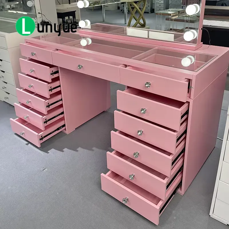Tavolino da toeletta in legno  - Beauty Makeup Vanity Set recensione e prezzo
