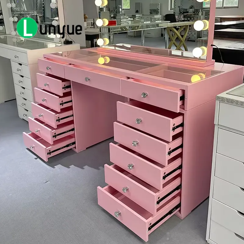 Tavolino da toeletta in legno  - Beauty Makeup Vanity Set recensione e prezzo